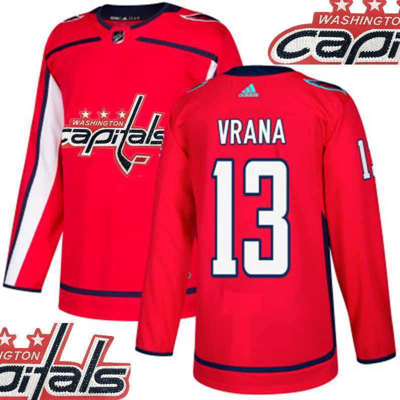 Capitals #13 Vrana Red With Special Glittery Logo Adidas Jersey,We sell and wholesale Capitals #13 Vrana Red With Special Glittery Logo Adidas Jersey on line form chian!